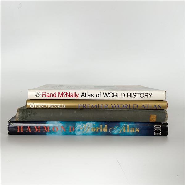 4 Atlases and Geographical Books, Including 1918 Edition