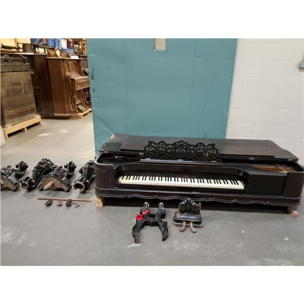 Antique Heintzman Co. Baby Grand Piano 1880's Era - As Is