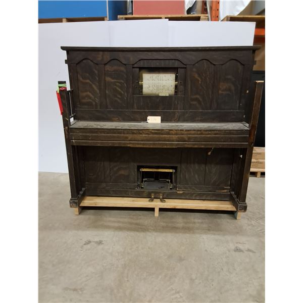 Antique Player Piano - Piano Keys Cover is Locked, Missing Key