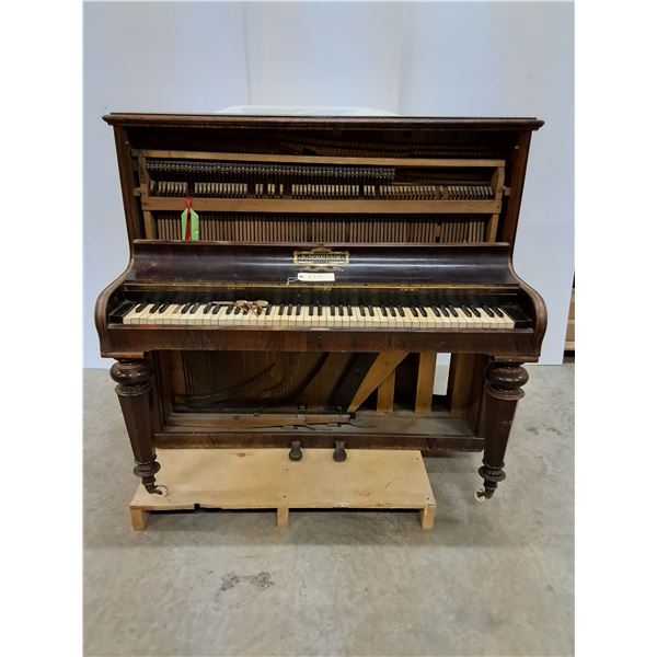 R. Donaldson Co. Antique Upright Piano - As Is