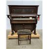 Image 1 : Bell Co. Antique Pump Organ w/Stool  - As Is