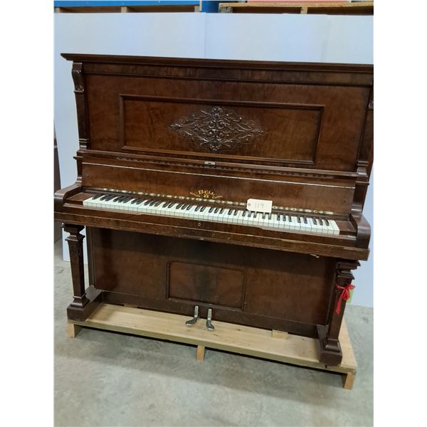 Bell Co. Antique Upright Piano - As Is