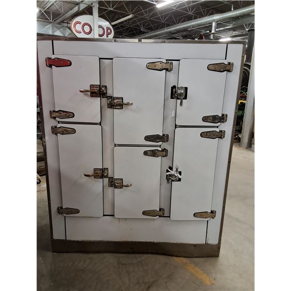 Vintage Refrigerator/Cooler from St. Boniface Hospital - 28" x 71" x 60" - As Is