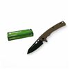 Image 1 : Remington Cutlery EDC Coping Folder G10, Tan Handle, 2.75" D2 Stone Washed Folding Blade Knife