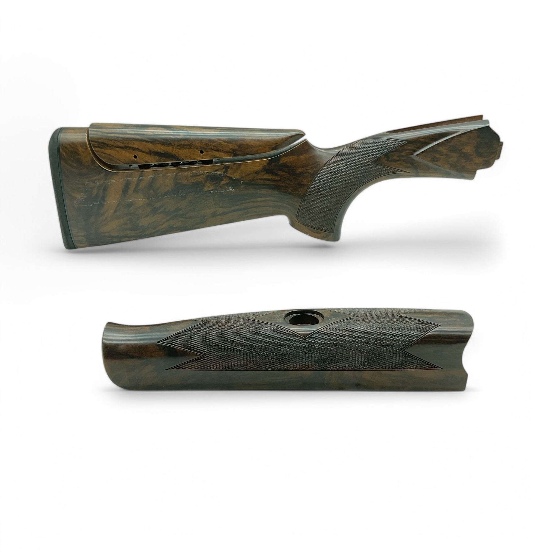 Wood Stock for Shotgun with Adjustable Cheek Rest
