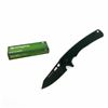 Image 1 : Remington Cutlery EDC Coping Folder G10, Black Handle, 3" D2 Stone Washed Folding Blade Knife