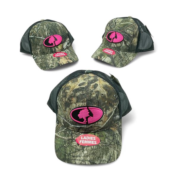 Mossy Oak Ladies Camo Hat And Mesh Back Hat X 3 Qty