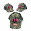 Image 1 : Mossy Oak Ladies Camo Hat And Mesh Back Hat X 3 Qty