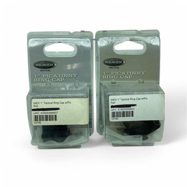 Weaver Tactical 1" Picatinny Ring Cap X 2 Qty