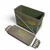 Image 2 : Large Metal Ammo Can, 18.25" x 14.25" x 8"