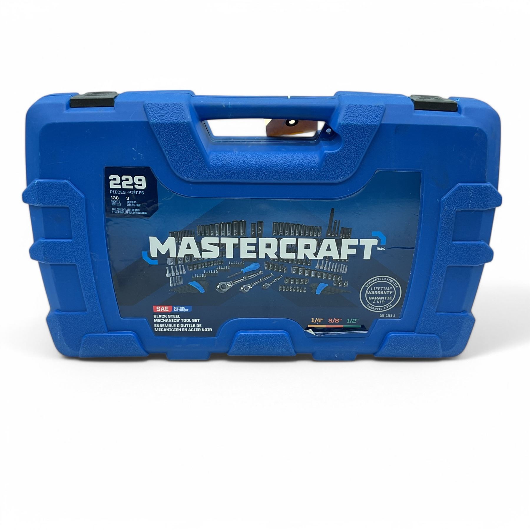 Mastercraft Black Steel Mechanic's Tool Set, Metric