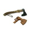 Image 1 : Viking Axe, 4.5" Blade, 17.75" Total Length with Leather Sheath, New