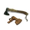 Image 2 : Viking Axe, 4.5" Blade, 17.75" Total Length with Leather Sheath, New