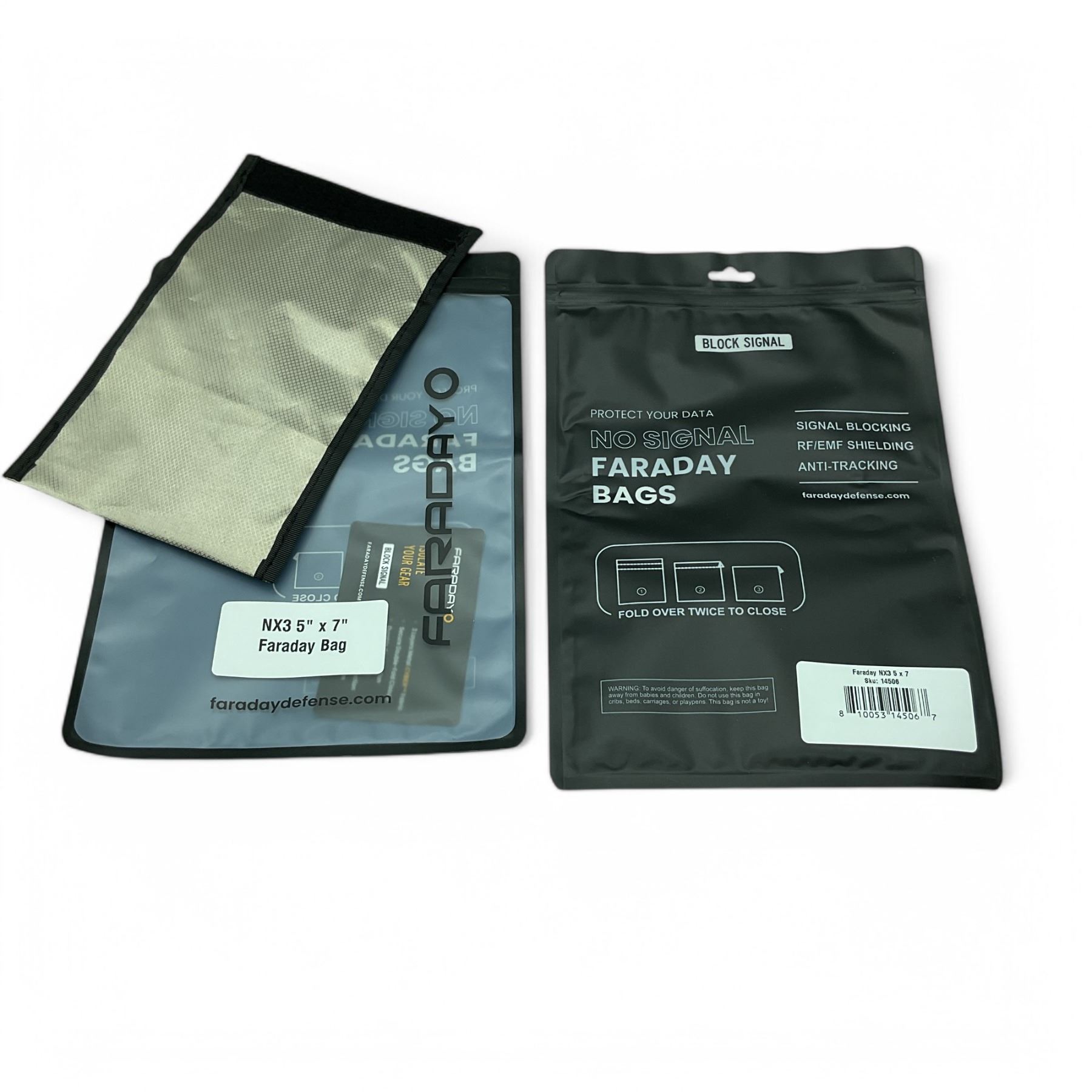 Faraday Defense Paquete de 3 bolsas Faraday Mega Kit NX3 de triple capa de tela cibernética – Acceso rápido y fácil para blindaje de dispositivos – Protege datos y dispositivos de piratería Faraday Defense Paquete de 3 bolsas Faraday Mega Kit NX3 de triple capa de tela cibernética – Acceso rápido y fácil para blindaje de dispositivos – Protege datos y dispositivos de piratería