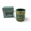 Image 2 : River's Edge Deluxe Ceramic 'Man Cave Coffee' Mug, New