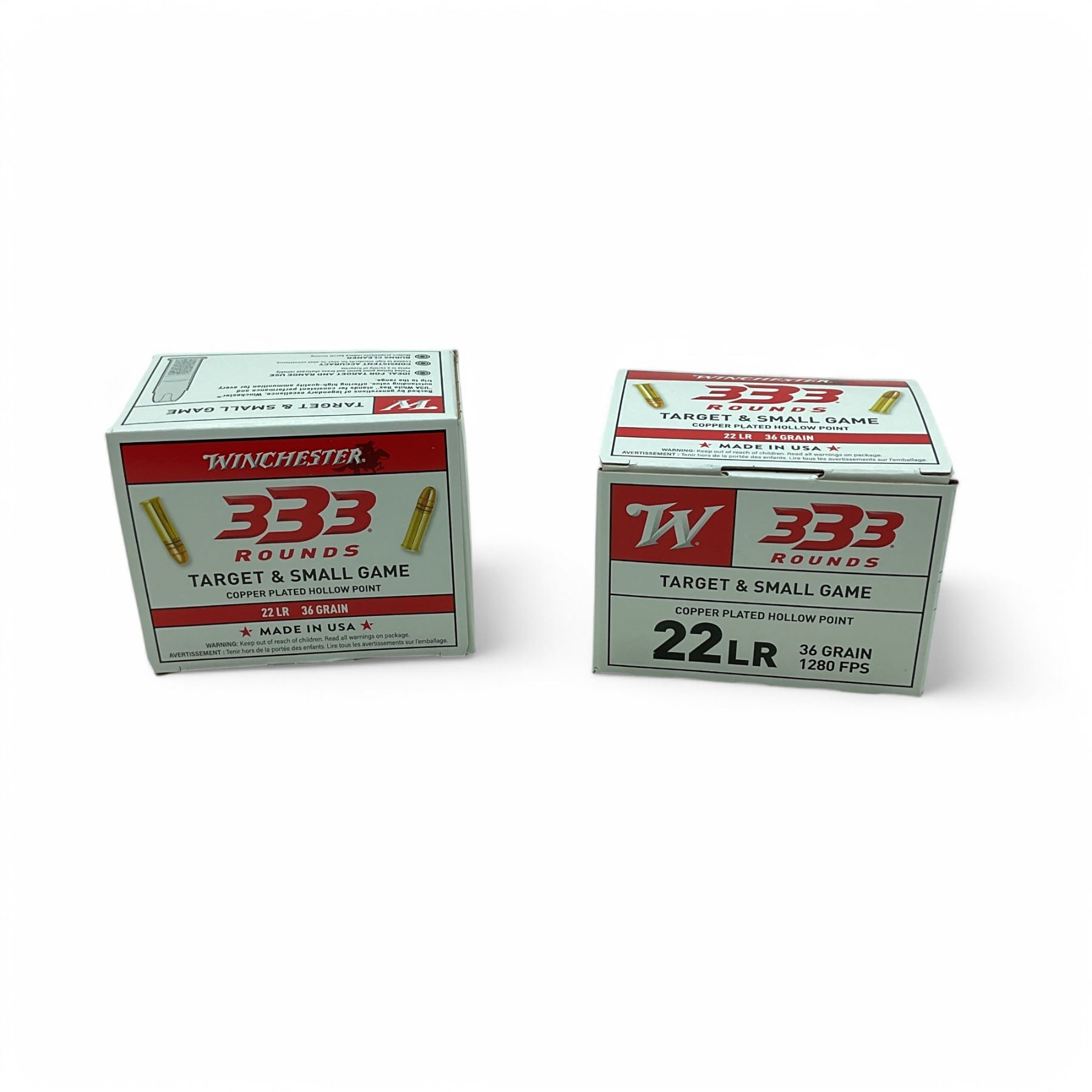 Winchester Target and Small Game .22 LR, 36 Grain Copper Plated Hollow ...