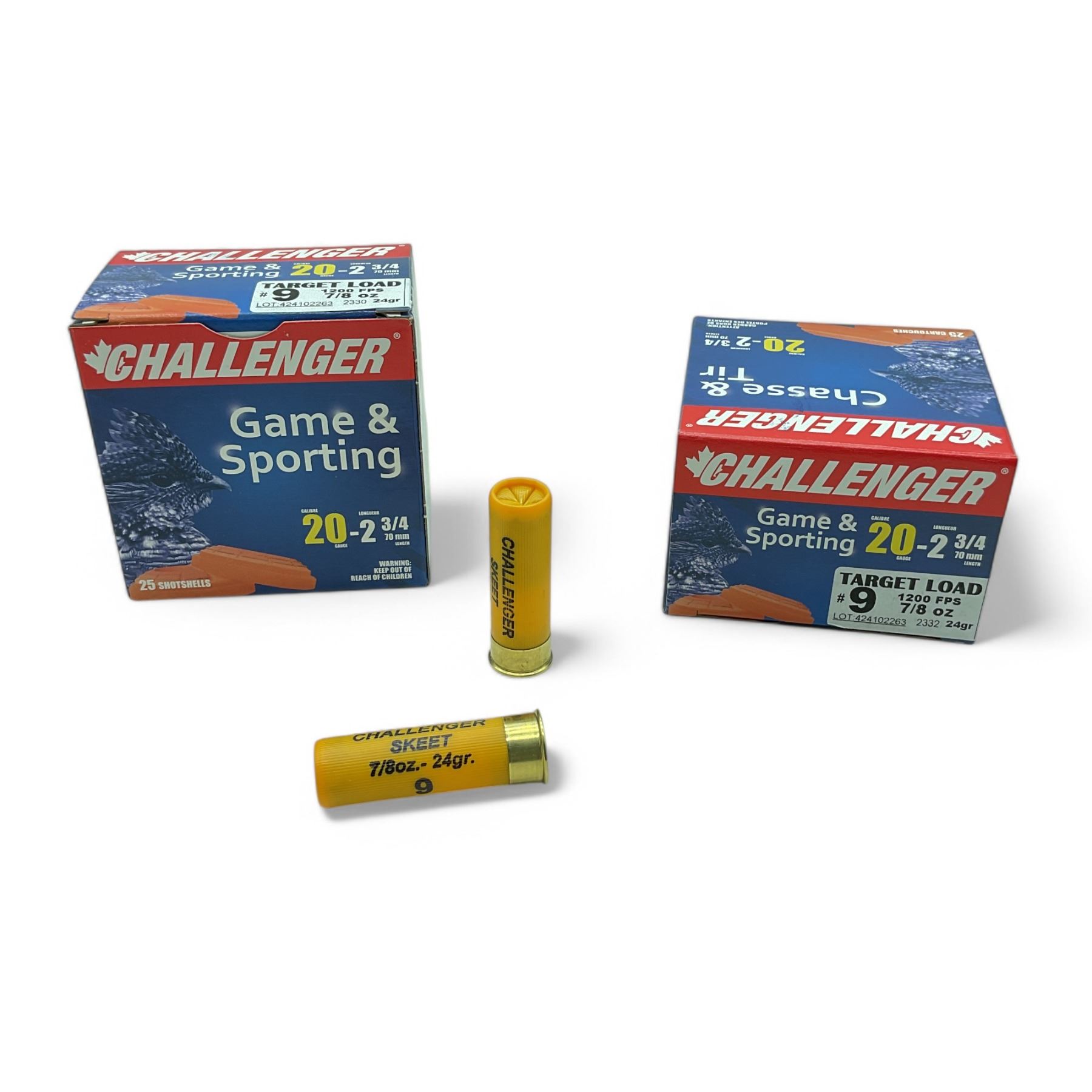 Challenger Game and Sporting 20 Ga, 2-3/4", #9 Shot Target Load ...