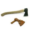 Image 1 : Fixed 4" Blade Axe with Leather Blade Sheath