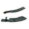 Image 1 : Fixed 11" Damascus Blade Knife with Leather Sheath
