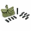 Image 1 : Lee Enfield 303 Brit Stripper Clips X 10 Qty with Oiler and Pouch