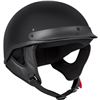 Image 2 : CKX Bullet Half Helmet Solid Black Size XL, New