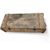 Image 1 : Wooden Crate 46.5" Wide X 19" Deep X 13" High With 2 Latches And Rope Handles