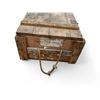 Image 3 : Wooden Crate 46.5" Wide X 19" Deep X 13" High With 2 Latches And Rope Handles