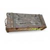 Image 1 : Wooden Crate 46.5" Wide X 19" Deep X 12" High With 2 Latches And Rope Handles