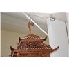 Image 3 : PAGODA STYLE ELM WOOD BIRD CAGE