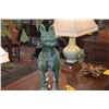 Image 3 : CHINESE GREEN GLAZED POTTERY, DOG FIGURE IN THE ARCHAIC STYLE (DOES NOT INCLUDE STAND)