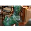 Image 4 : CHINESE GREEN GLAZED POTTERY, DOG FIGURE IN THE ARCHAIC STYLE (DOES NOT INCLUDE STAND)