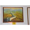 Image 1 : KOA FRAMED OIL ON CANVAS, GREAT WALL OF CHINA; SIGNED (25 3/4" X 19 1/4")