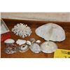 Image 3 : ASSORTED SHELLS, ADZ, COASTERS, & SMALL OUTRIGGER CANOE MODEL