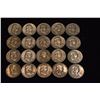 Image 2 : FRANKLIN HALF DOLLARS, VARIOUS DATES (20 PCS)