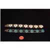 Image 1 : STERLING SILVER & ENAMEL BRACELETS (SIAM) (50.2 GTW) (2 PCS)