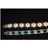Image 2 : STERLING SILVER & ENAMEL BRACELETS (SIAM) (50.2 GTW) (2 PCS)