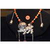 Image 2 : CHINESE ANTIQUE SILVER FOO DOG NECKLACE