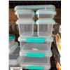 Image 3 : Lot of Multiple Sistema Plastic Food Storage Containers with Lids
