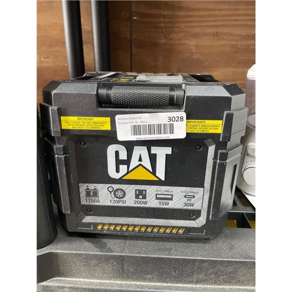 CAT 200W Power Station with 1750A Jump Starter and 120PSI Air Compressor