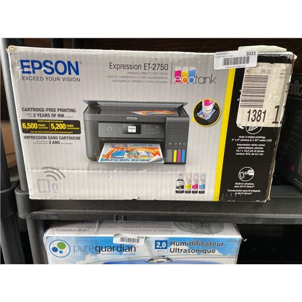 Epson Expression ET-2750 EcoTank All-In-One Supertank Printer