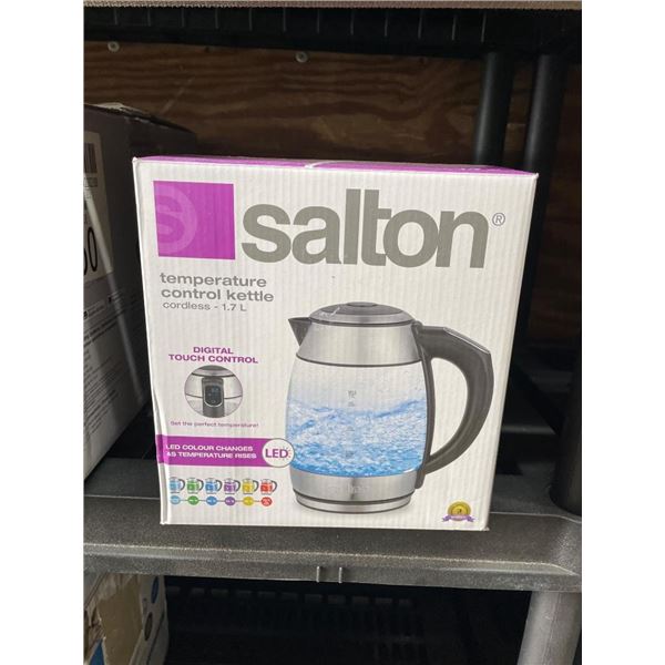 Salton 1.7L Cordless Temperature Control Kettle with LED Display