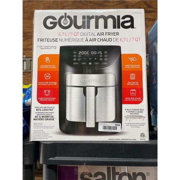 Gourmia 7-Quart Digital Air Fryer With Dual Baskets