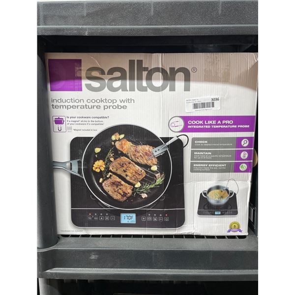 Salton Induction Cooktop With Temperature Probe
