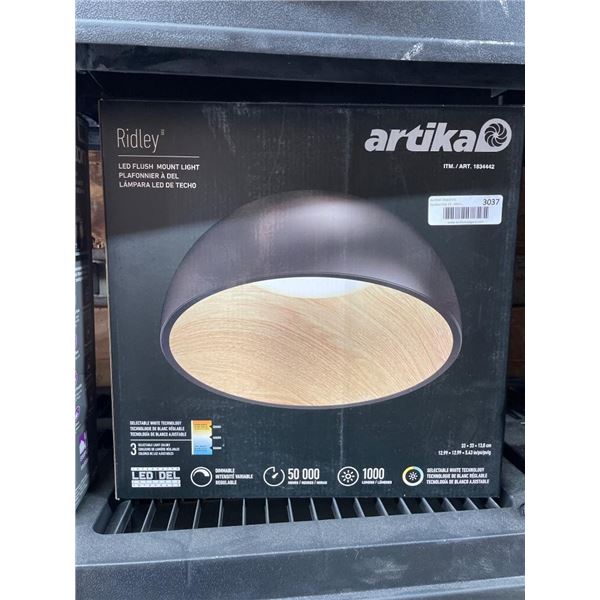 Artika Ridley 11 In LED Flush Mount Light Model 1037446