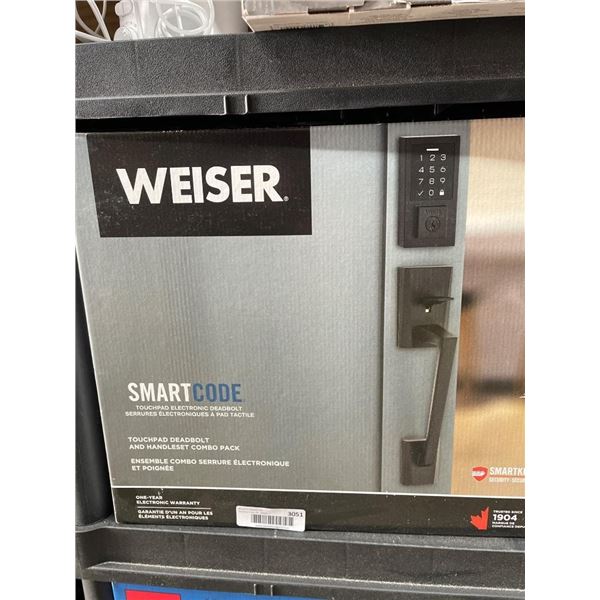 Weiser SmartCode Touchpad Electronic Deadbolt and Handleset