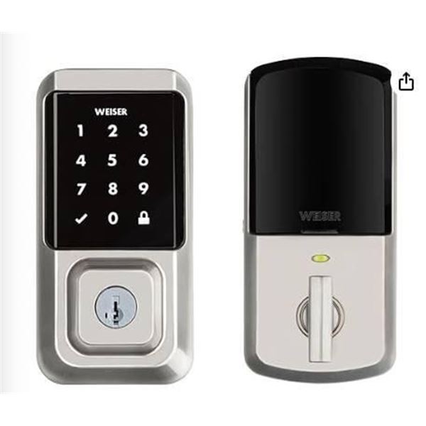 Weiser HALO Smart Lock with Wi-Fi, Satin Nickel Finish