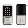 Image 1 : Weiser HALO Smart Lock with Wi-Fi, Satin Nickel Finish