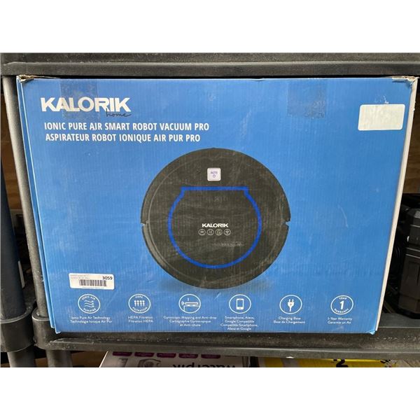 Kalorik Ionic Pure Air Smart Robot Vacuum Pro