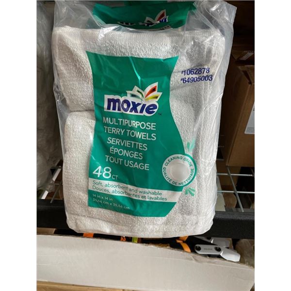 Moxie Multipurpose Terry Towels, 48 Count Cleaning Cloths