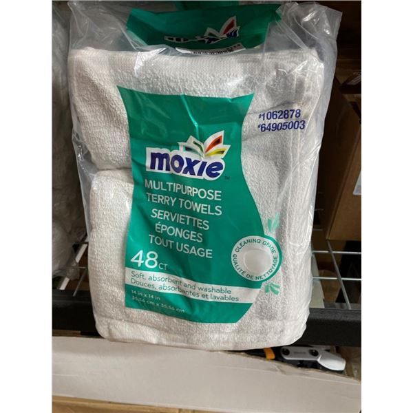 Moxie Multipurpose Terry Towels, 48 Count Cleaning Cloths